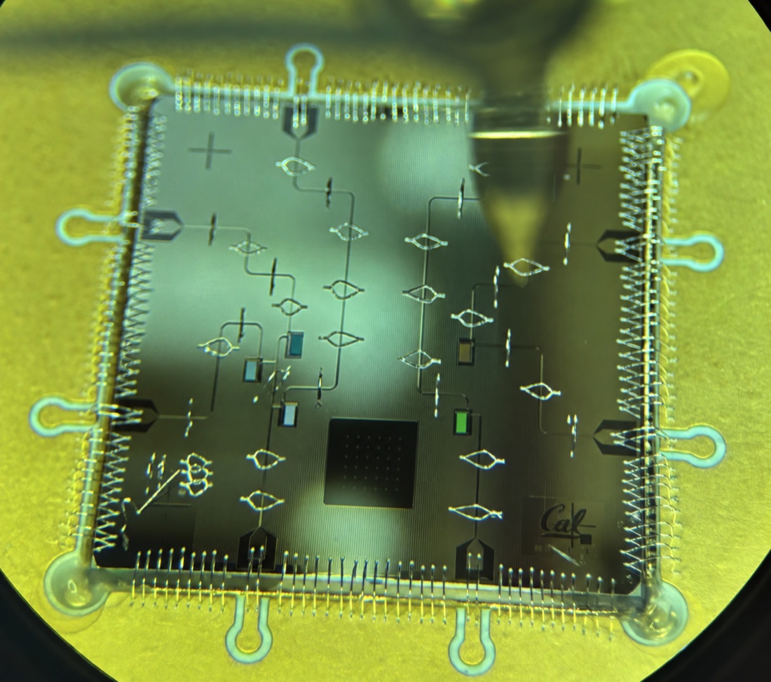Wire-bonded superconducting circuit chip